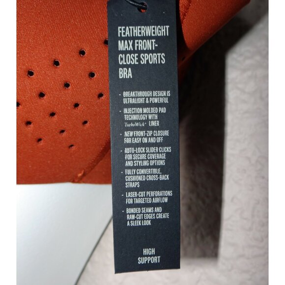 Victoria's Secret VSX Featherweight Max Front Close Sports Bra High Support 36B - Picture 7 of 9